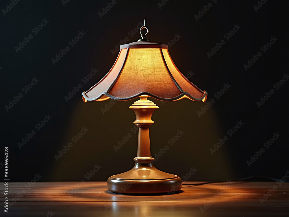Poster lamp on the table