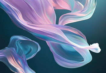 Obraz premium Abstract background with twisted smooth waves, cool wallpaper for phone,