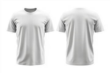  white shirt with a collar and sleeves. The shirt is unbuttoned and has no design or writing on it
