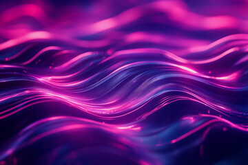 Naklejka premium colorful wave of light with a blue background. The colors are bright and vibrant, creating a sense of energy and excitement. The wave appears to be moving and flowing