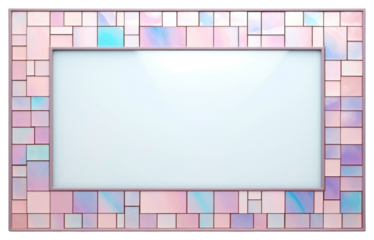 PNG Boarder frame art backgrounds mosaic.