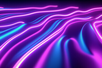  colorful wave of light with a blue background. The colors are bright and vibrant, creating a sense of energy and excitement. The wave appears to be moving and flowing