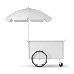 An image of a Food Cart isolated on a white background