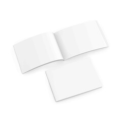 An image of a Landscape Brochure isolated on a white background