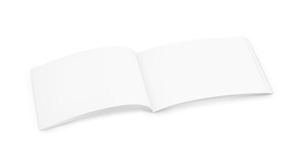 An image of a Landscape Brochure isolated on a white background