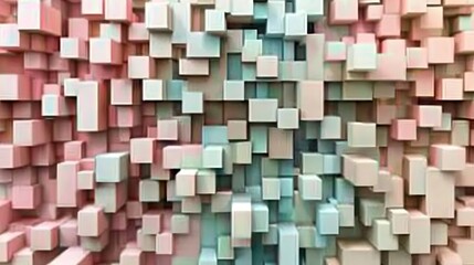 Fototapeta premium Abstract 3D Cube Art Collection: Geometric Designs, Textures, and Colorful Patterns