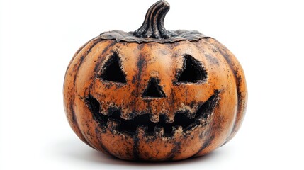 stock photo of isolated halloween pumpkin on white background