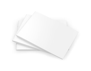 An image of a Stacked Brochures isolated on a white background