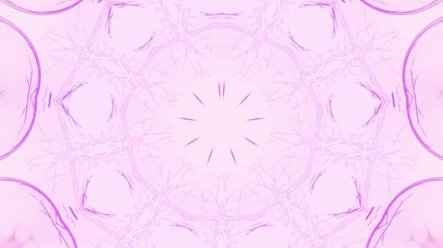 bl&uuml;tenf&ouml;rmige abstrakte Grafik, Sternf&ouml;rmig, Fr&uuml;hlingsdesign, Pastellfarben, Mandala, mittig, symmetrisch, rosa