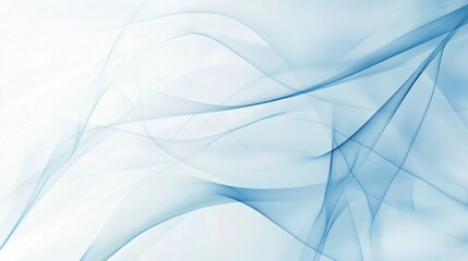 Abstract blue curves on a soft blue background