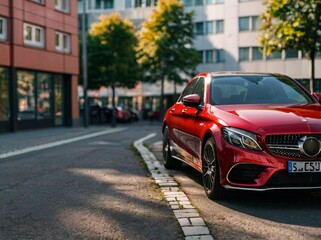 car in the street
