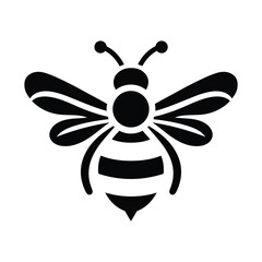 Buzzing Beauty The Bee Silhouette
