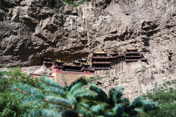 Xuan Kong Si, Hanging Temple in Datong City, Shanxi Province, China.