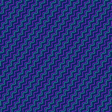 Cool Simple Modern Wave Seamless Design Multicolor Waves Jagged Lines Stripe Navy Blue 846