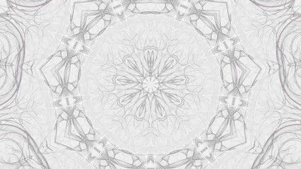 blütenförmige abstrakte Grafik, Sternförmig, Frühlingsdesign, Pastellfarben, Mandala, mittig, symmetrisch, grau