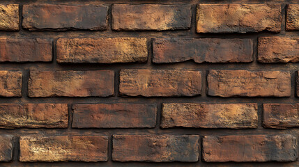 Obraz premium Rustic red brick wall texture.