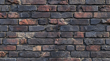 Obraz premium A close-up of a brick wall, featuring various shades of red and brown, with a grunge aesthetic.
