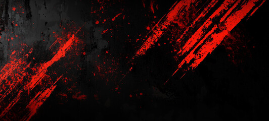 Black background with red brush strokes