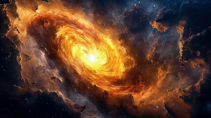 Cosmic Drama: Dark Energy Clouds Engulfing Distant Star