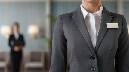 Hotel staff preparing a luxurious conference room for a corporate event close up   Attention to detail for professional meetings   realistic   Fusion   Conference room backdrop