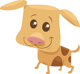 cute cartoon little puppy animal character