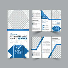 Corporate Trifold brochure design template