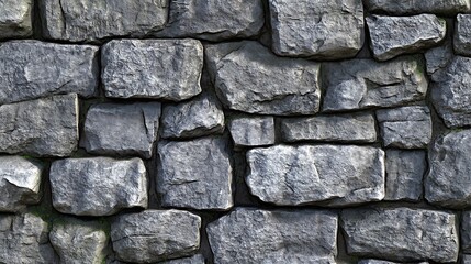 Naklejka premium Close-up of a rustic stone wall.