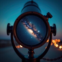 Milky Way Through Telescope