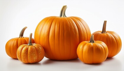 pumpkins on a white background 15