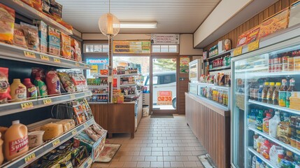 convenience store with essential items