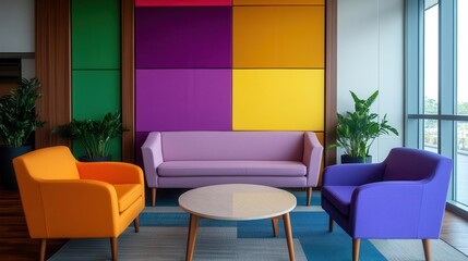 A corporate retreat featuring team-building activities in the luxury hotel s event space focus on   Building skills and relationships in a professional environment   vibrant   Mult