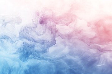 Fototapeta premium Abstract gradient background with pink and blue ink swirls in water, creating a dreamy and ethereal visual effect suitable for artistic design projects.