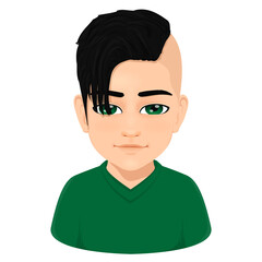 vector illustration of a cartoon boy 