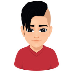 vector illustration of a cartoon boy 