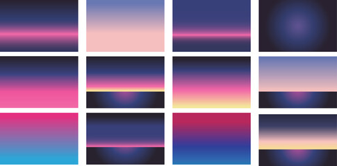 Fototapeta premium Retro futuristic bacground, vector, gradation retro future