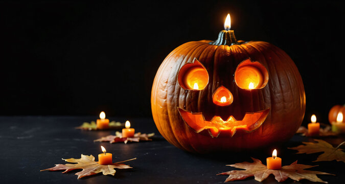 Halloween pumpkin, spooky vibes