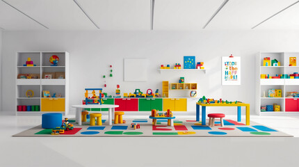 Beautiful interior design of kindergarten