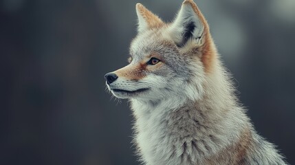 Naklejka premium Elegant Lynx in a Minimalist Setting