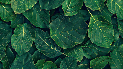 A vibrant green leafy background with intricate veins, perfect for nature-inspired designs.