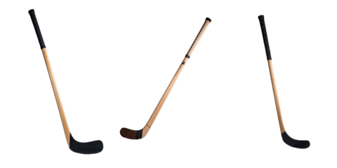 Hockey Stick PNG isolated on transparent and white background