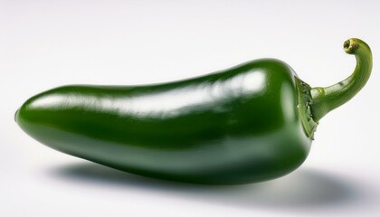 jalapeño chili on white background 7