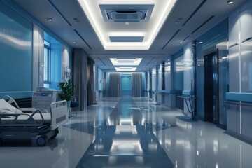 Fototapeta premium Interior of a empty modern hospital