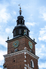 Walking in the old town in Krakow, Poland