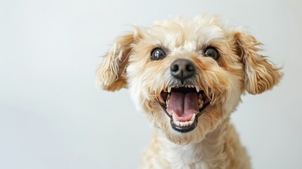 close up portrait of a dog