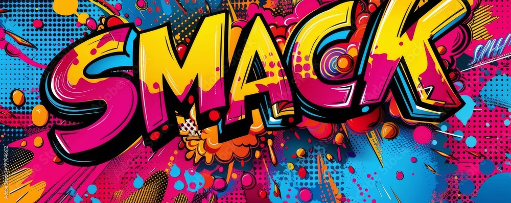 Poster abstract pop art background with 