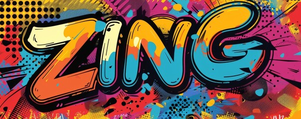 Naklejka premium Colorful pop art background with 