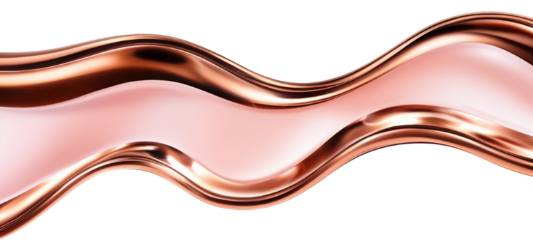 PNG Melting liquid rosegold backgrounds white background copy space. - Powered by Adobe