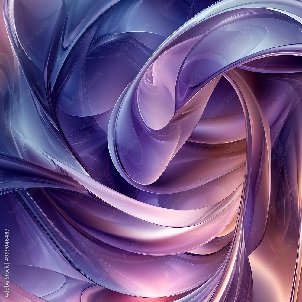 Poster a fluid abstract background with elegant, smooth shapes and curves image