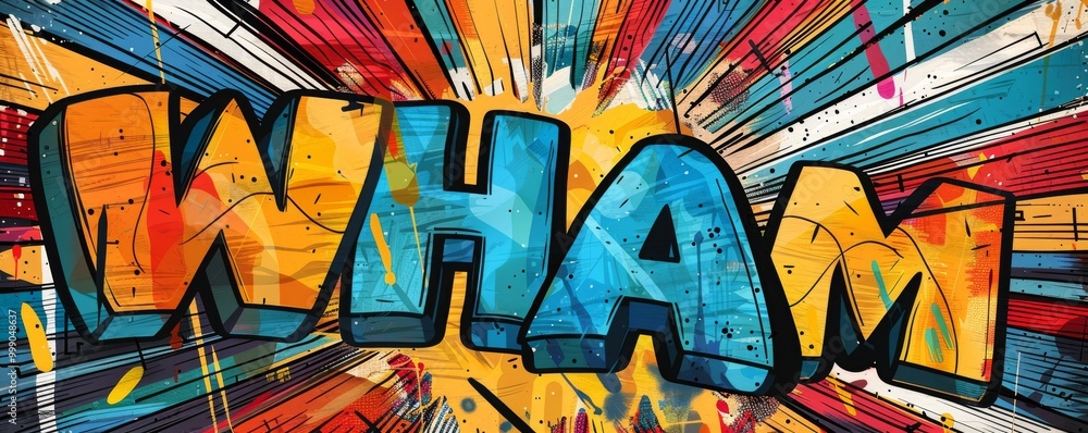 Poster abstract pop art background with 