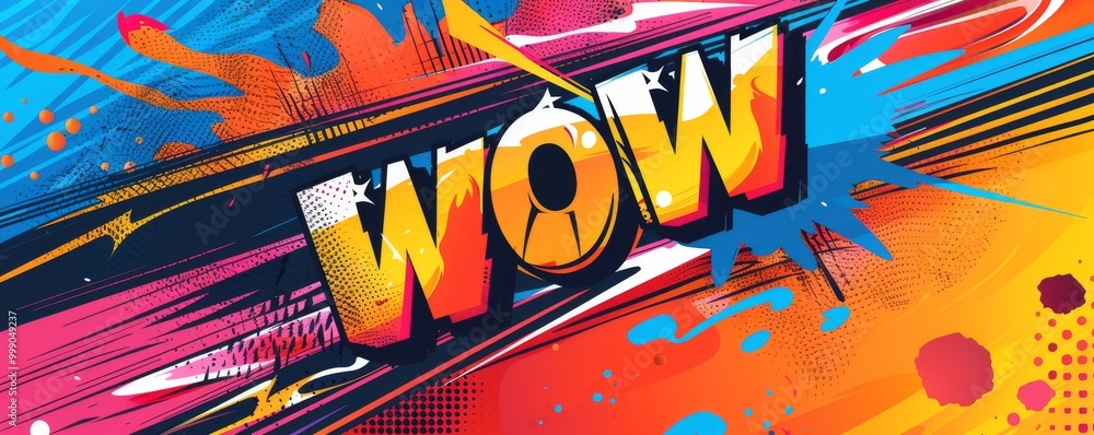 Poster abstract pop art background featuring 